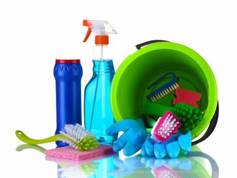 Carpet cleaning team preparing equipment safely in a West Kensington property