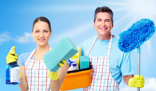 Close-up of carpet care and cleaning process in West Kensington